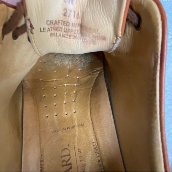 Hubbard Leather Brogue Shoes with lace,Sz:    8 W, Color: Whiskey Tan - Picture 7 of 8